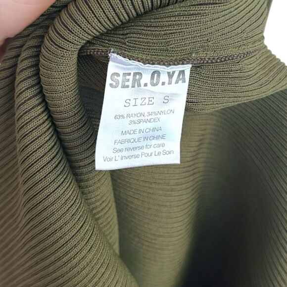 SER.O.YA Sofie Ribbed Knit Bodycon Maxi Dress, Size Small - Picture 7 of 8